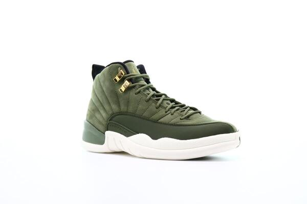 Olive canvas hot sale jordan 12